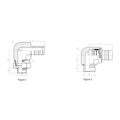 Danfoss 不銹鋼90°旋轉接頭